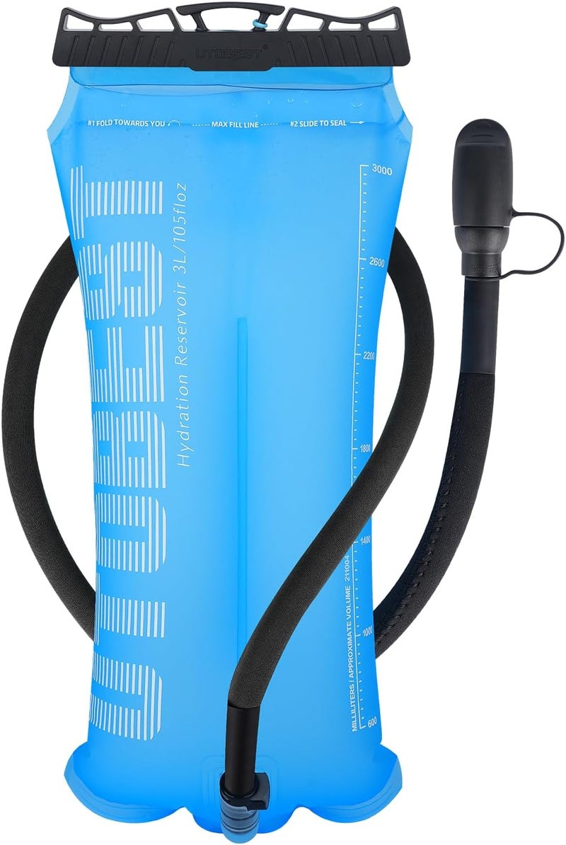 UTOBEST Hydration Bladder,TPU Water Bladder,Water Bladder for Hiking Backpack,BPA Free,Wide Opening,Leak-Proof,Water Reservoir for Hiking Cycling Camping Running - Image 1